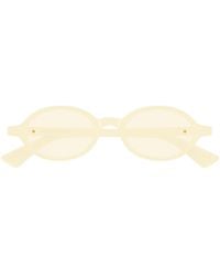 Bottega Veneta - Eyewear Oval Frame Sunglasses - Lyst