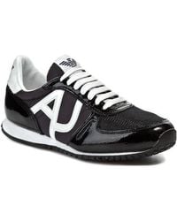 Armani Jeans - Logo Details Casual Sneakers - Lyst