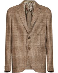 Etro - Plaid-Pattern Blazer - Lyst