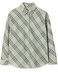 Burberry - Long Sleeved Checked Shirt - Lyst
