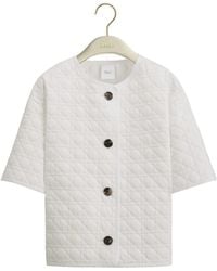 Dior - Macrocannage Short-Sleeved Jacket - Lyst