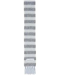 Acne Studios - Stripe-Pattern Fringed Scarf - Lyst
