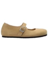 Birkenstock - Santa Clarita Buckled Leather Loafers - Lyst