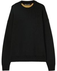 Palm Angels - Palm Tree Intarsia Crewneck Sweater - Lyst