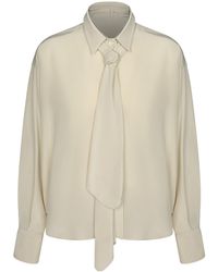 Brunello Cucinelli - Collared Long-Sleeve Shirt - Lyst