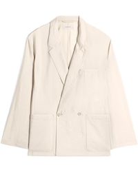 Lemaire - Double-Breasted Long-Sleeved Jacket - Lyst