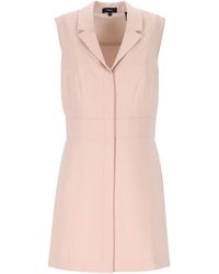 Theory - V-Neck Mini Dress - Lyst
