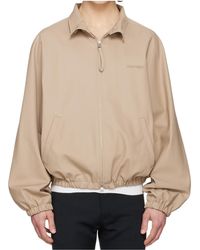 Courreges - Cotton Zipped Bomber Jacket - Lyst