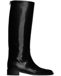 Saint Laurent - Hunt Patent Leather Boots - Lyst