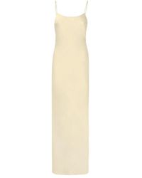 ANDAMANE - Ninfea Satin Slip Maxi Dress - Lyst
