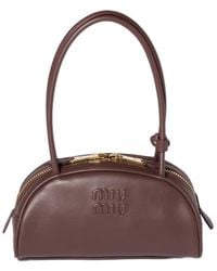 Miu Miu - Beau Zipped Shoulder Bag - Lyst