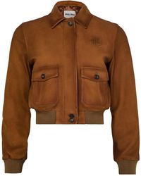 Miu Miu - Lapel Long-Sleeved Casual Jacket - Lyst