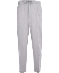 Eleventy - Drawstring Tapered Pants - Lyst