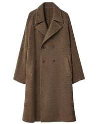 Lemaire - Double Breasted Soft Coat - Lyst