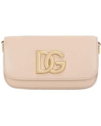 Dolce & Gabbana - 3.5 Logo Plaque Small Shoulder Bag - Lyst