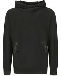 C.P. Company - Diagonal Raised Fleece Goggle Hoodie - Lyst