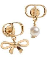 Dior - Cd Mini Bow Earrings - Lyst