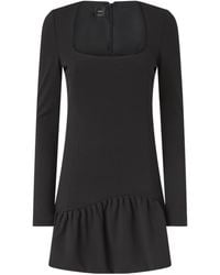 Pinko - Square-Neck Long-Sleeve Dress - Lyst