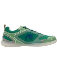 Burberry - Equestrian Knight Appliquéd Sneakers - Lyst
