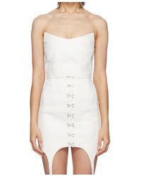 Dion Lee - Embossed Off-Shoulder Bustier - Lyst