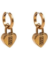 Marc Jacobs - Heart Pendant Hoop Earrings - Lyst