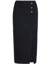 Alessandra Rich - Button-Slit Long Skirt - Lyst