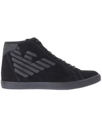EA7 - Lace-Up High-Top Sneakers - Lyst