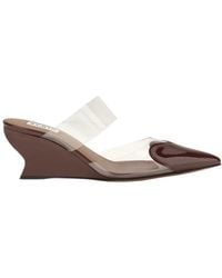 Alaïa - Alaïa Le Coeur Wedge Mules - Lyst