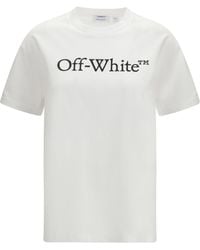 Off-White c/o Virgil Abloh - Big Logo Bookish T-Shirt - Lyst