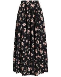 Dolce & Gabbana - Floral-Print Midi Skirt - Lyst