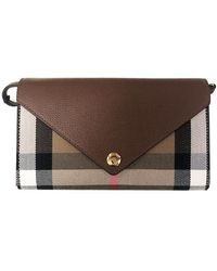 Burberry - Clamshell Check Crossbody Bag - Lyst
