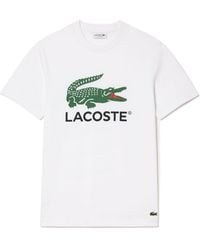 Lacoste - Cotton Shortsleeve Tshirt - Lyst