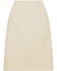 Calvin Klein - Lunas Wool Midi Skirt - Lyst