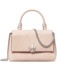 Tory Burch - Charlie Logo Plaque Quilted Crossbody Bag - Lyst