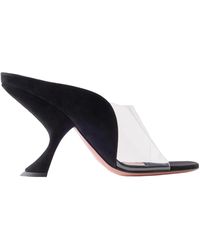 AMINA MUADDI - Trimmed Suede Sandals - Lyst
