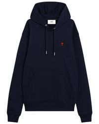 Ami Paris - Ami De Coeur Drawstring Hoodie - Lyst