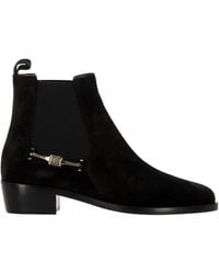 Ferragamo - Ferragamo F Buckle Chelsea Boots - Lyst