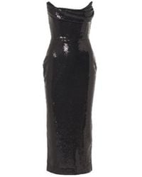 Alex Perry - Sequined Bustier Dress - Lyst