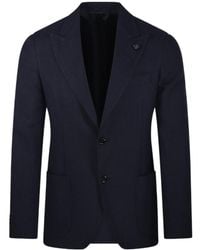 Lardini - Single-Breasted Patch-Pocket Blazer - Lyst