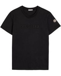 Moncler - Logo-Appliquéd Cotton T-Shirt - Lyst