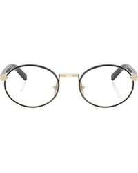 Prada - Eyewear Oval Frame Glasses - Lyst