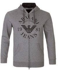 Armani Jeans - Logo And Hat Casual Jacket - Lyst