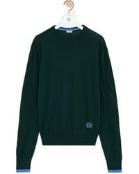 Loewe - Crew Neck Wool Sweater - Lyst