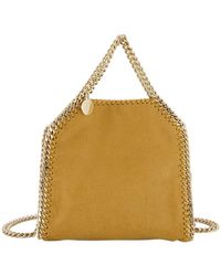 Stella McCartney - Whipstitch-Chain Small Top Handle Bag - Lyst
