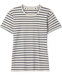Nili Lotan - Lana Striped Cotton-Jersey T-Shirt - Lyst