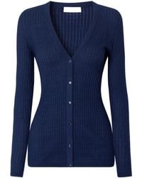 Gabriela Hearst - Emma Pointelle-Knit Cashmere And Silk-Blend Cardigan - Lyst