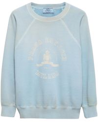 Prada - Logo Printed Crewneck Sweatshirt - Lyst