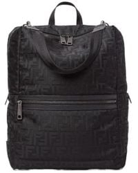 Fendi - Lui Ff Jacquard Backpack - Lyst