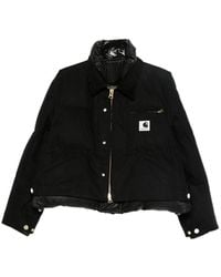 Sacai - X Carhartt Wip Logo Patch Puffer Jacket - Lyst