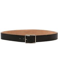 McQueen - Logo Engraved Belt - Lyst